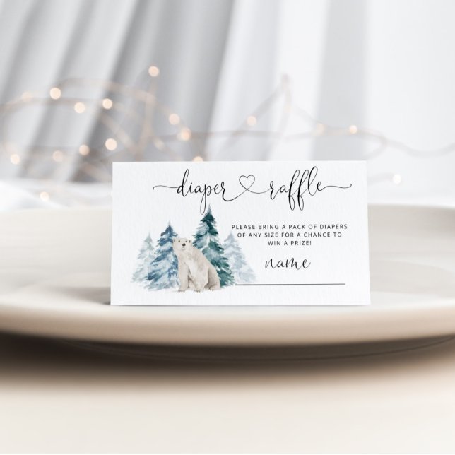 Tarjeta De Recepción Billete de rifa de oso polar (Subido por el creador)