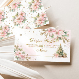 Tarjeta De Recepción Billete de rifa de pañales de árbol de Navidad ros