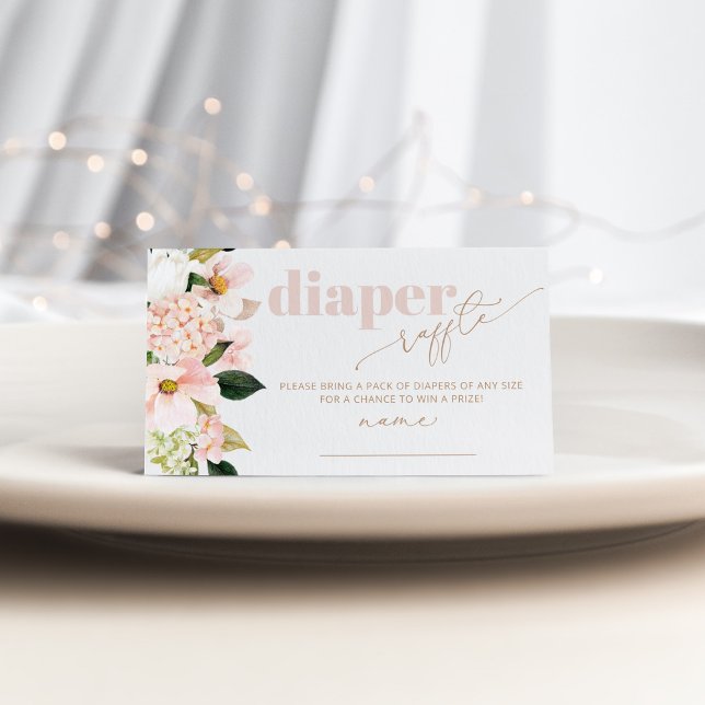 Tarjeta De Recepción Billete de rifa de pañales para la ducha de bebé r (Subido por el creador)