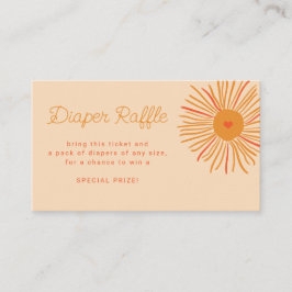 Tarjeta De Recepción Billete de rifa de pañales para la ducha de bebé r