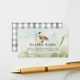 Tarjeta De Recepción Billete de rifa de pato/acuarela mallorquina de ca