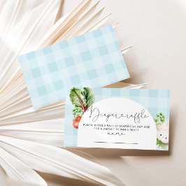 Tarjeta De Recepción Billete de rifa para pañales de verduras para bebé