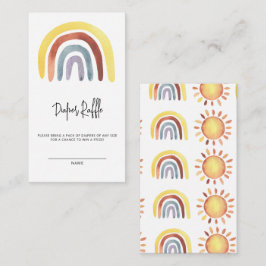 Tarjeta De Recepción Billete de rifa para pañales para bebés con arco i