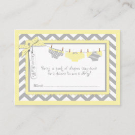 Tarjeta De Recepción Billete de Twins Tie Tutu Diaper Raffle