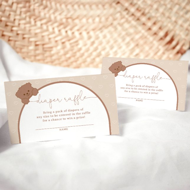 Tarjeta De Recepción Billete Mínimo Cute Teddy Bear Diaper Raffle Ticke (Subido por el creador)