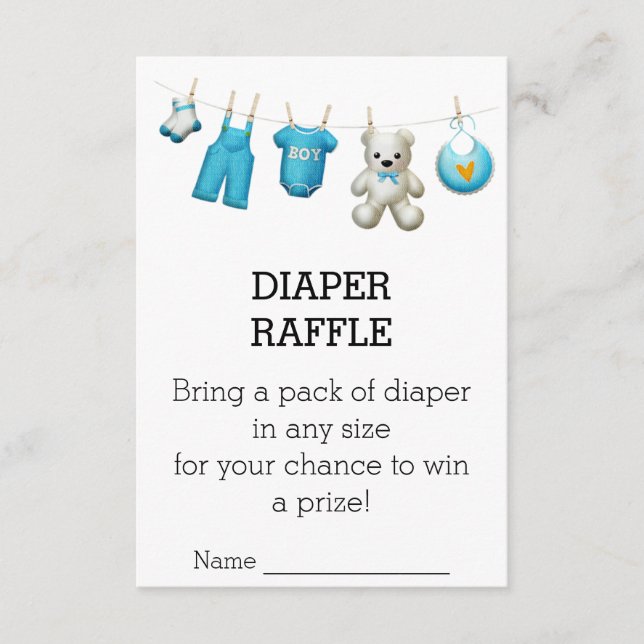 Tarjeta De Recepción Billete moderno y elegante de pañales Baby Shower  (Anverso)
