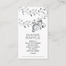 Billete neutro Baby Shower Diaper Raffle