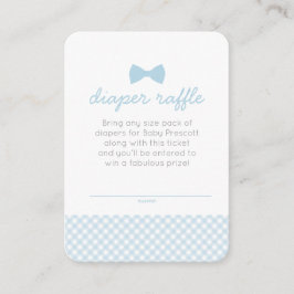 Tarjeta De Recepción Billete para rifa de pañales para la ducha de bebé