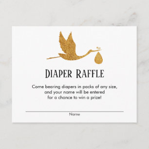 Tarjeta De Recepción Billetes de Baby Shower Diaper Raffle de la Tormen