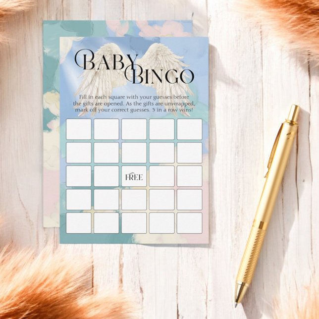 Tarjeta De Recepción Bingo Heaven enviado Pastel Baby Shower (Subido por el creador)