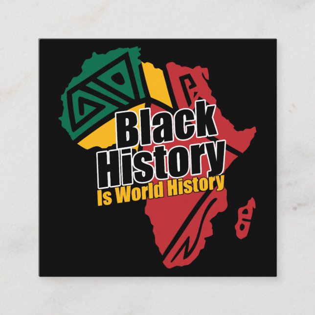 Tarjeta De Recepción Black History Month  (Anverso)