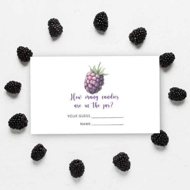 Tarjeta De Recepción Blackberry - la ducha de bebé adivina cuántos dulc (Subido por el creador)