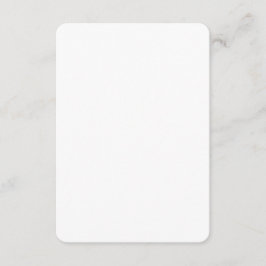 Tarjeta De Recepción Blanco claro de 3,5" x 5" Baby Shower mate en blan