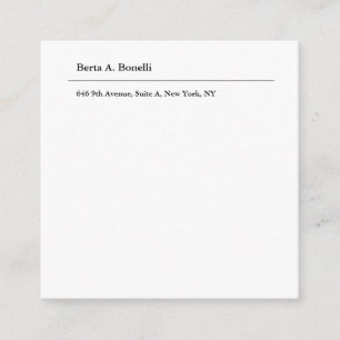 Tarjeta De Recepción Blanco negro claro Minimalista moderno