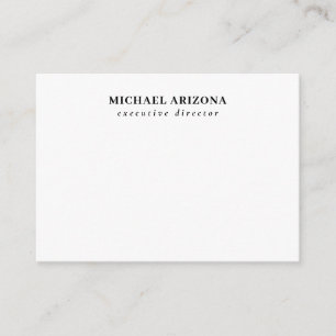 Tarjeta De Recepción Blanco Negro Minimalista Simple Plano