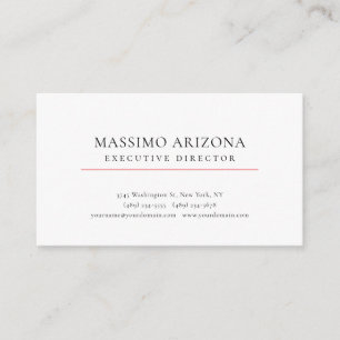 Tarjeta De Recepción Blanco Negro Minimalista Simple Plano