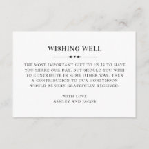 Blanco negro simple boda clásico deseando bien