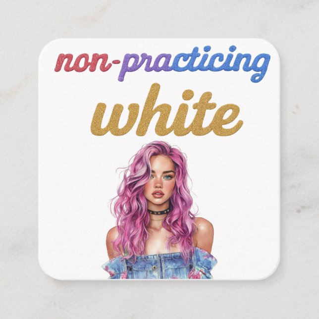 Tarjeta De Recepción Blanco no practicante (Anverso)