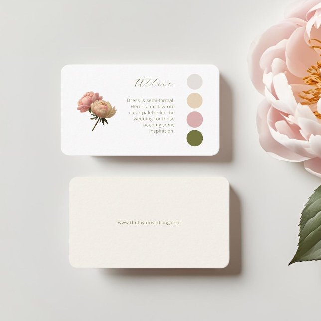 Tarjeta De Recepción Blanco y marfil | Código de vestimenta de Boda Ros (Subido por el creador)