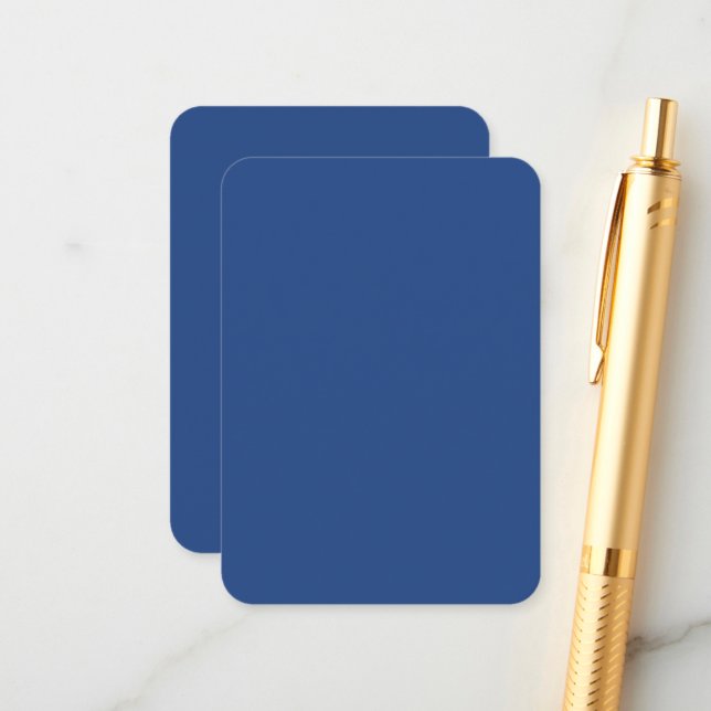 Tarjeta De Recepción Blank Crea tu propio - Azul profundo (Anverso/Reverso In Situ)
