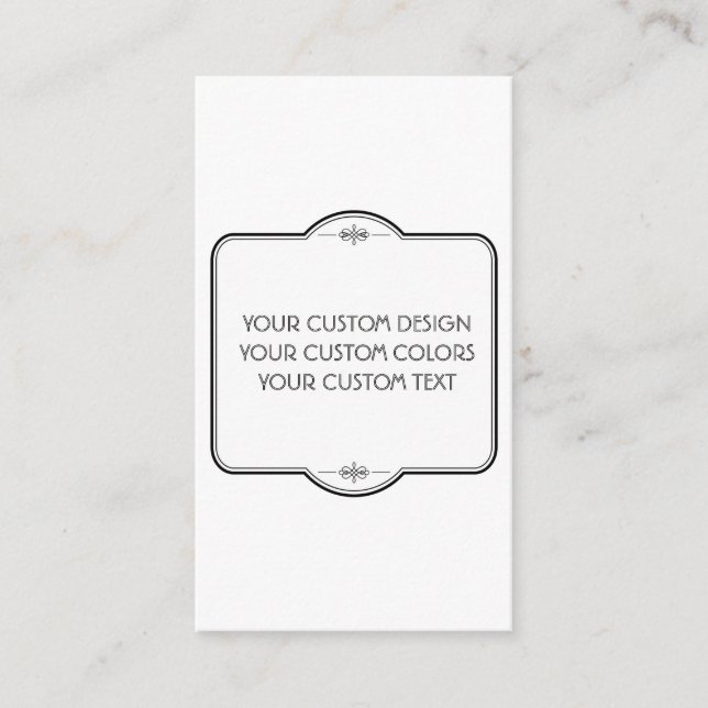 Tarjeta De Recepción BLANK Tu Diseño Aquí - (Anverso)