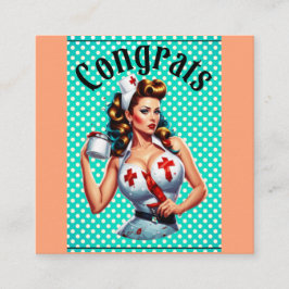 Tarjeta De Recepción Blessed Nurse Pinup