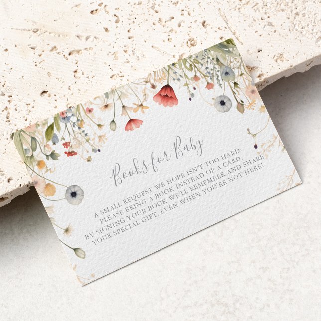 Tarjeta De Recepción Blissful Boho Wildflower Solicitud de libro de Bab (Subido por el creador)