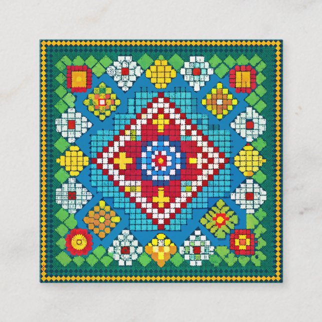 Tarjeta De Recepción Bloomeros Granny Square (Anverso)