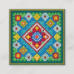 Tarjeta De Recepción Bloomeros Granny Square