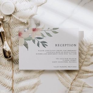 Tarjeta de recepción Blossom Peach