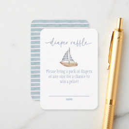 Tarjeta De Recepción Blue Baby Shower Book for Baby Card