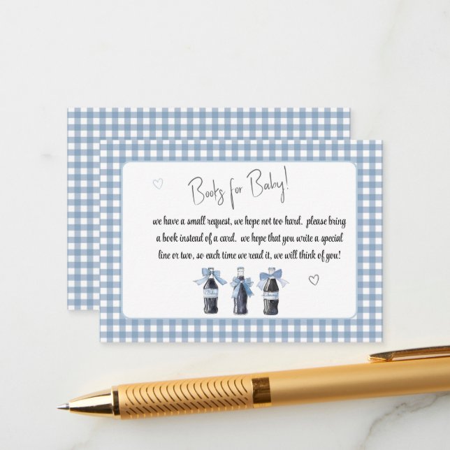 Tarjeta De Recepción Blue Baby Soda Ready to POP Books for Baby (Anverso/Reverso In Situ)