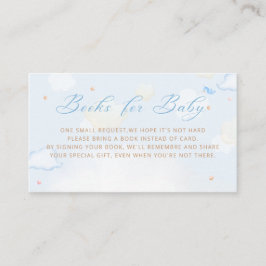 Tarjeta De Recepción Blue Boy Boho Teddy Bear Balloon Boloon Boons para