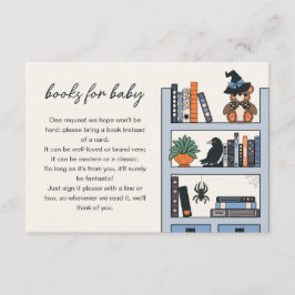 Tarjeta De Recepción Blue Boy Halloween Baby Shower Books For Baby