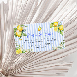Tarjeta De Recepción Blue Citrus Lemons Ciao Baby Books for Baby