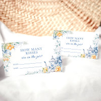 Blue Floral Citrus Theme Cuántos Besos