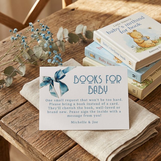 Tarjeta De Recepción Blue Jean Baby Books For Baby Enclosure Card (Subido por el creador)