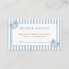 Tarjeta De Recepción Blue Jean Baby Shower Denim Diaper Raffle
