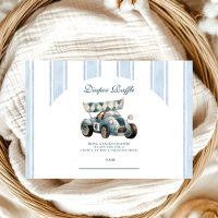 Blue Racer Baby Shower Diapper Raffle