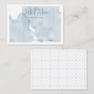 Tarjeta De Recepción Blue Sky Cloud 9 Bridal Shower Advance