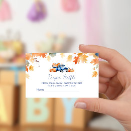 Tarjeta De Recepción Blue Truck & Little Pumpkin Boletos de Rifas de Pa