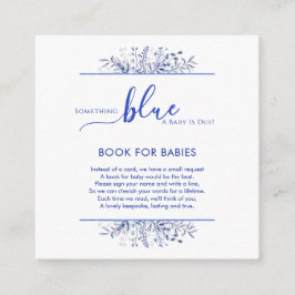 Tarjeta De Recepción Blue Wildflower Something Blue Books for Baby