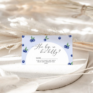 Tarjeta De Recepción Blueberry qué tan grande es la barriga de mamá
