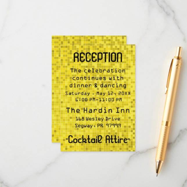 Tarjeta De Recepción BM Bat Mitzvah Bar Mitzvah Game On (Anverso/Reverso In Situ)