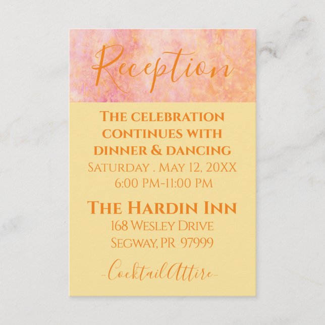 Tarjeta De Recepción BM Bat Mitzvah Bar Mitzvah Simplemente sutil (Anverso)