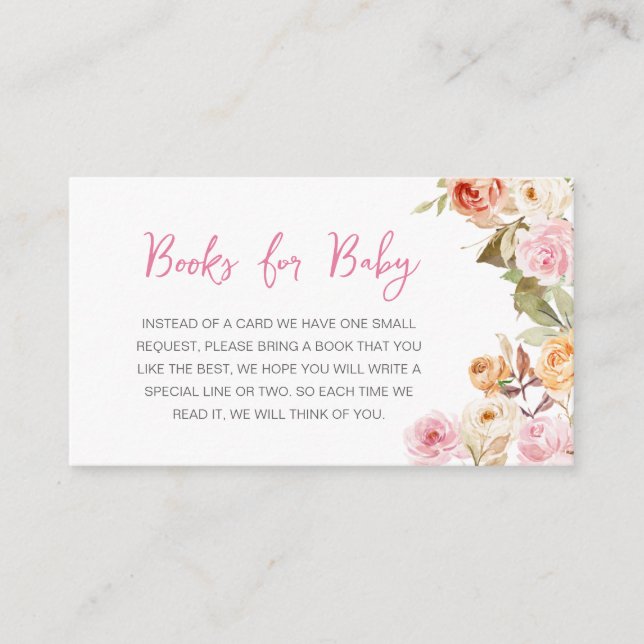 Tarjeta De Recepción Bocinas de calabaza rosa de Baby Shower para bebé (Anverso)