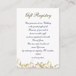 Tarjeta De Recepción boda barroco de oro de champán