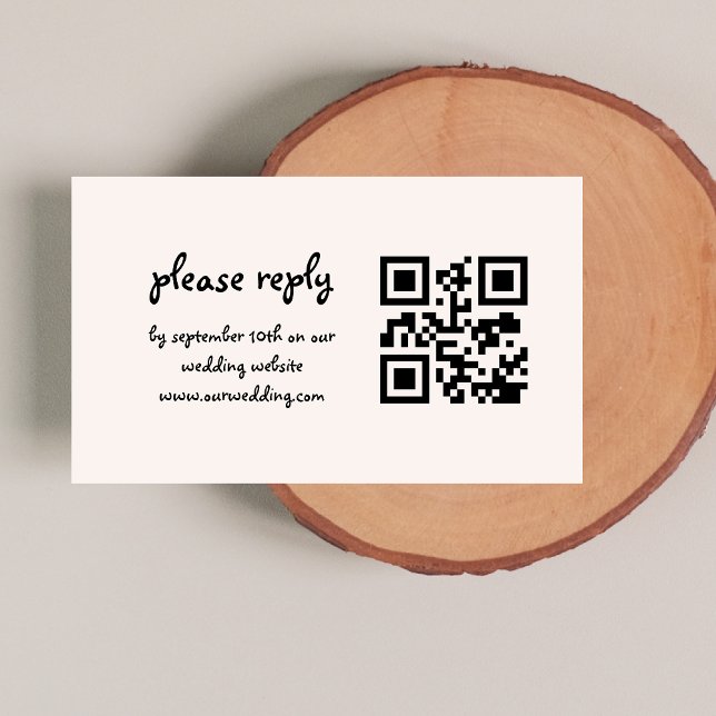 Tarjeta De Recepción Boda caprichoso francés negro de mano dibujado (Subido por el creador)