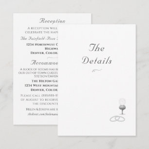 Tarjeta De Recepción Boda Católica Gracia Nupcial
