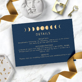 Tarjeta De Recepción Boda celeste